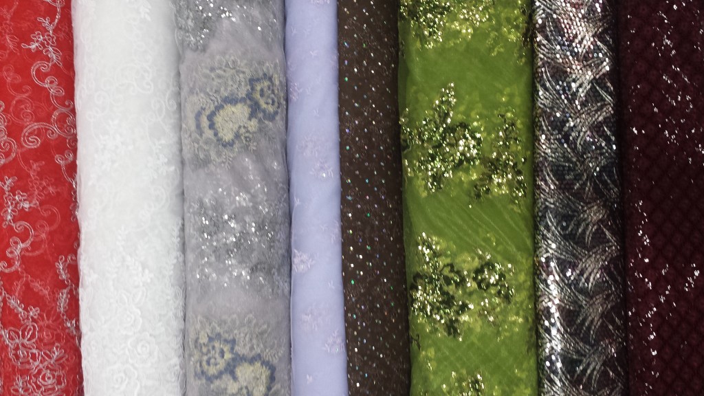 Embroidered and Beaded Dress Fabrics